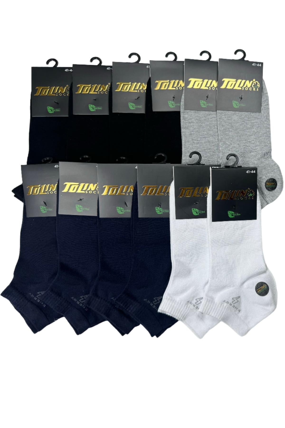 Erkek 12 li Bambu Patik Çorap Seti 10537