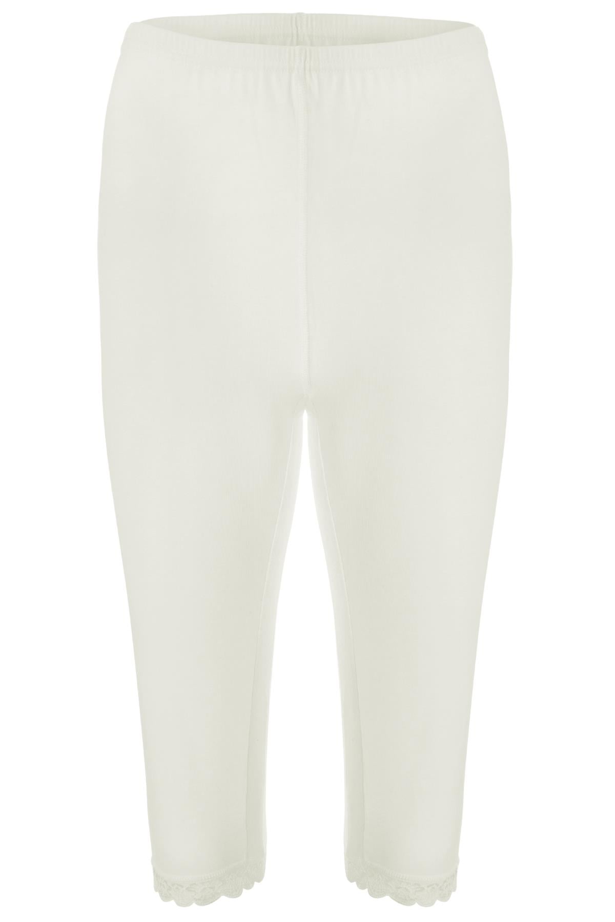 Tolin %100 Pamuk Bayan Dantelli Kapri Tayt 422