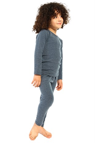 Erkek Çocuk Termal Pamuklu Esnek Renkli İçlik Takım 8390