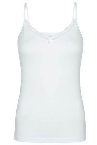 Kadın Pamuklu Likralı Ip Askılı Güpürlü V Yaka Atlet 1227