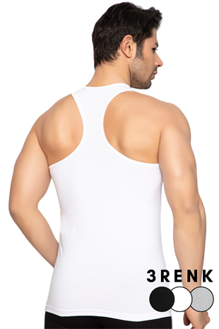 Erkek Sporcu Rambo Pamuklu Likralı Atlet 1147