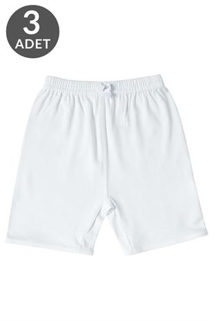 Tolin 3 Lü Paket %100 Pamuk Kız Çocuk Biyeli Şort 441