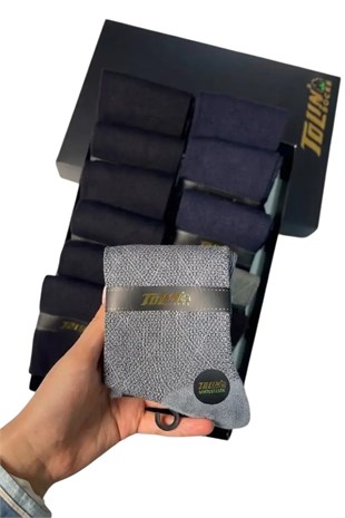 Erkek  12 li Bambu Soket Çorap 14271