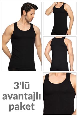 3 lü Erkek %100 Pamuklu Süprem Atlet 114