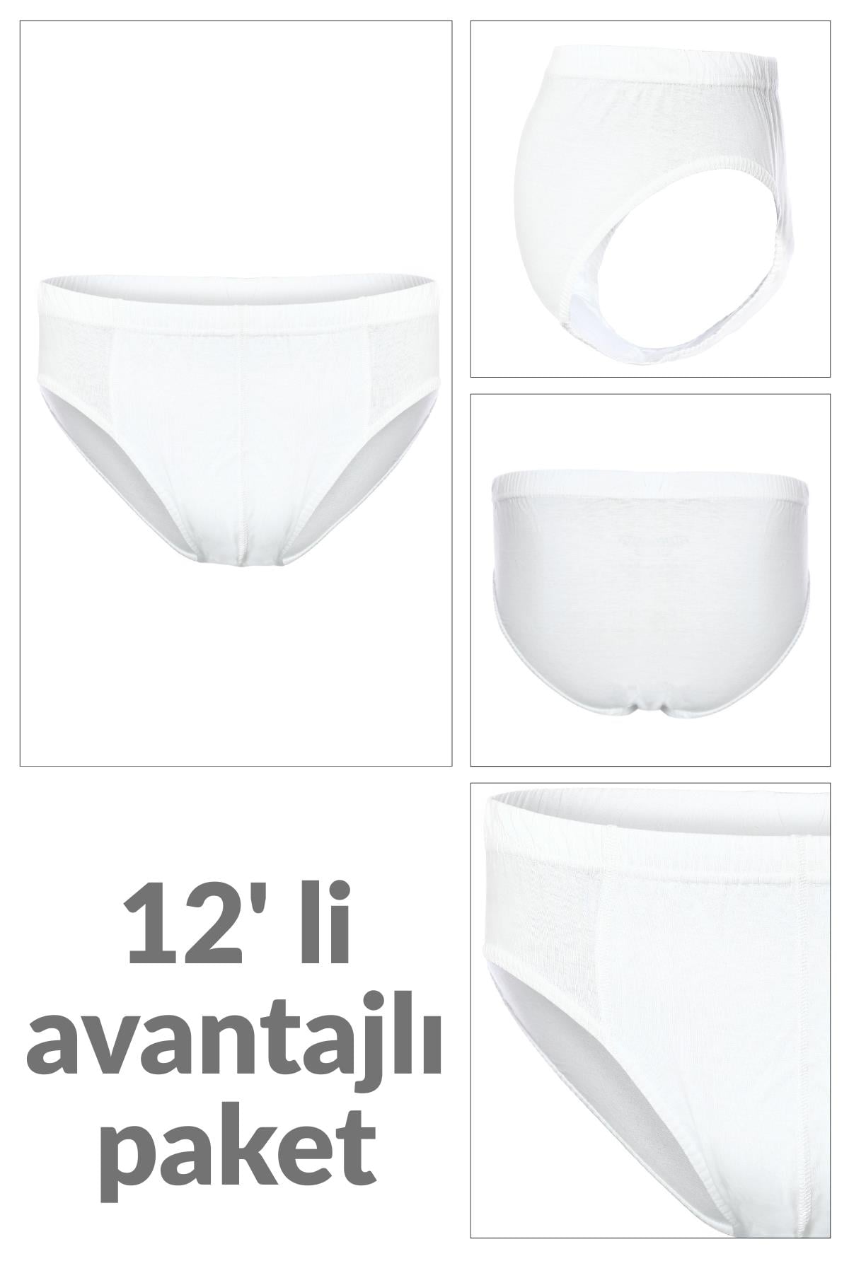 12 li Erkek %100 Pamuklu Süprem Külot 213