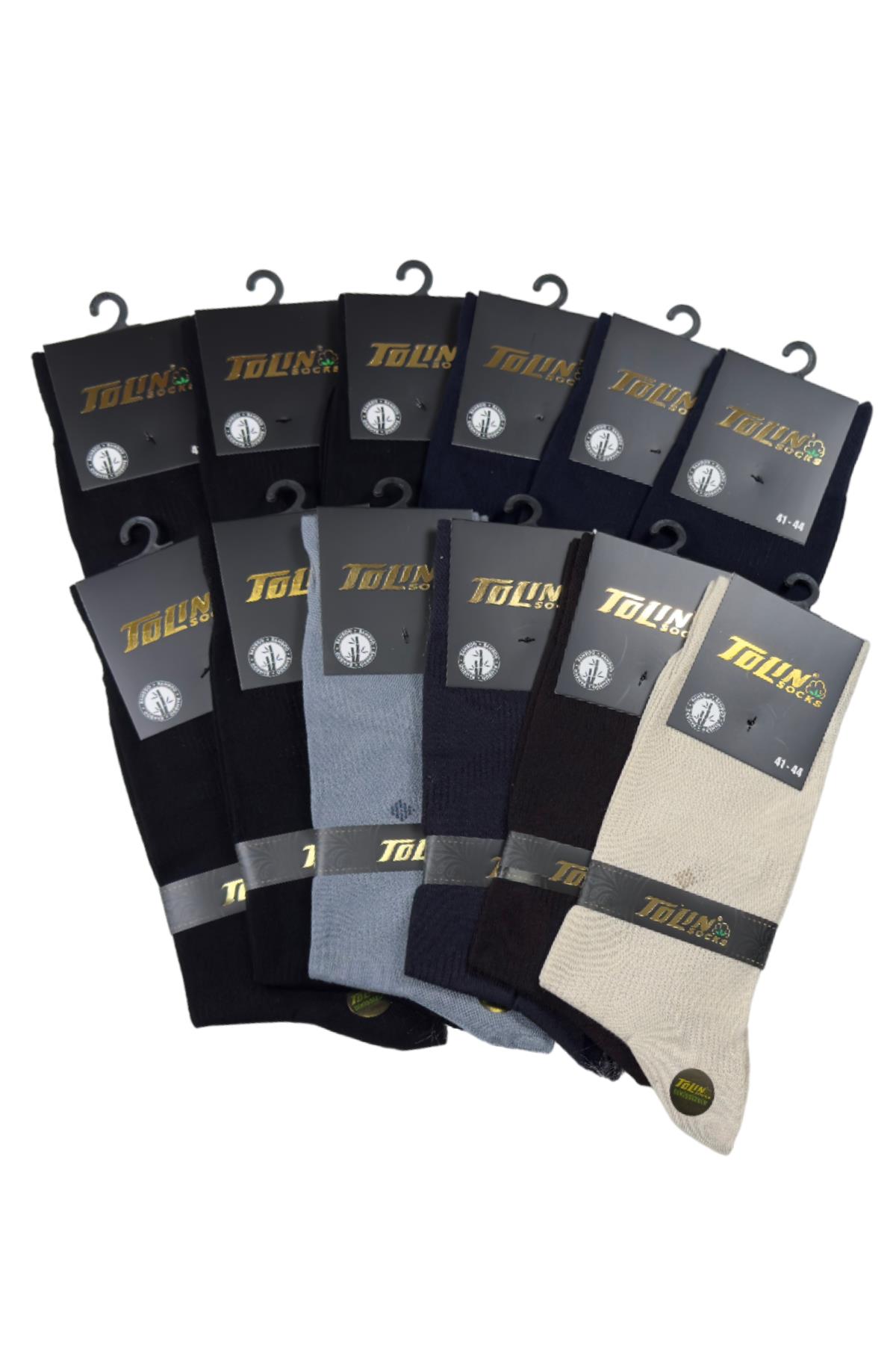 Erkek 12 li Bambu Çorap Seti 14197