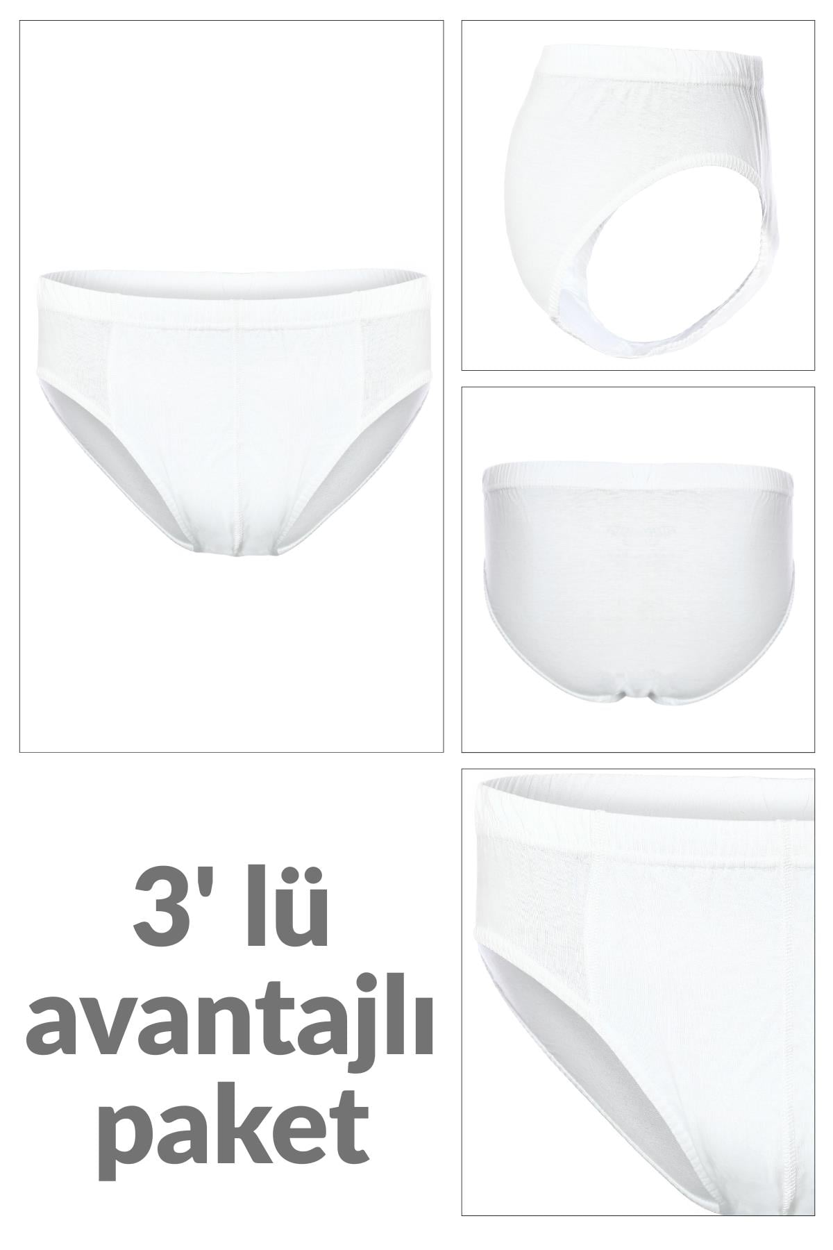 3 lü Erkek %100 Pamuklu Süprem Külot 213