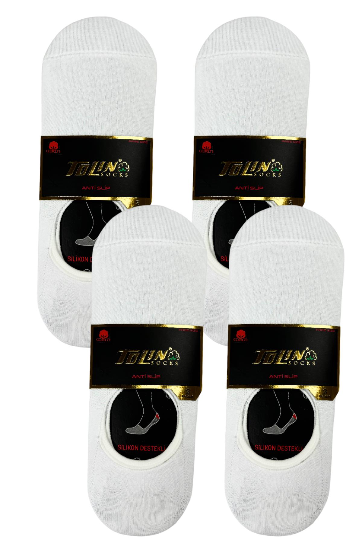 Erkek 12 li Penye Babet Çorap Seti Kaymaz Topuklu Görünmez 10100