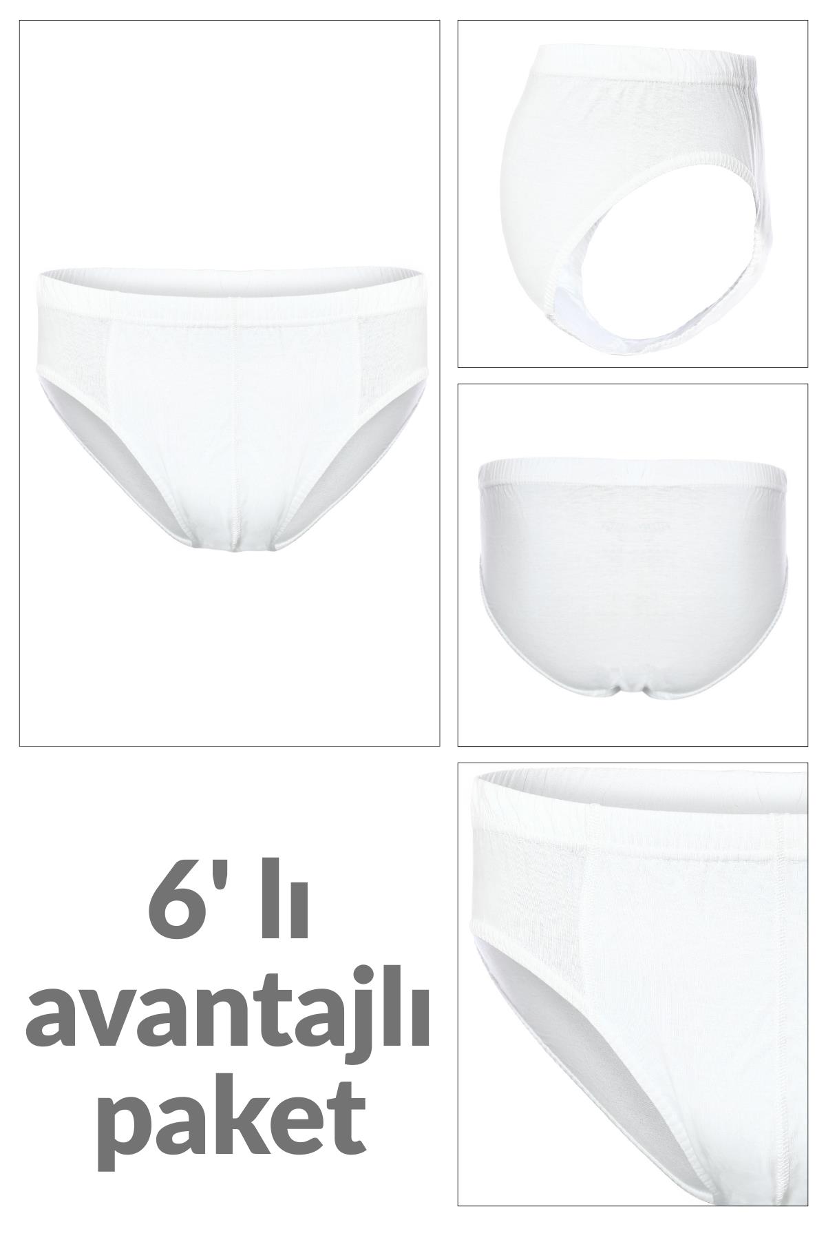 6 lı Erkek %100 Pamuklu Süprem Külot 213