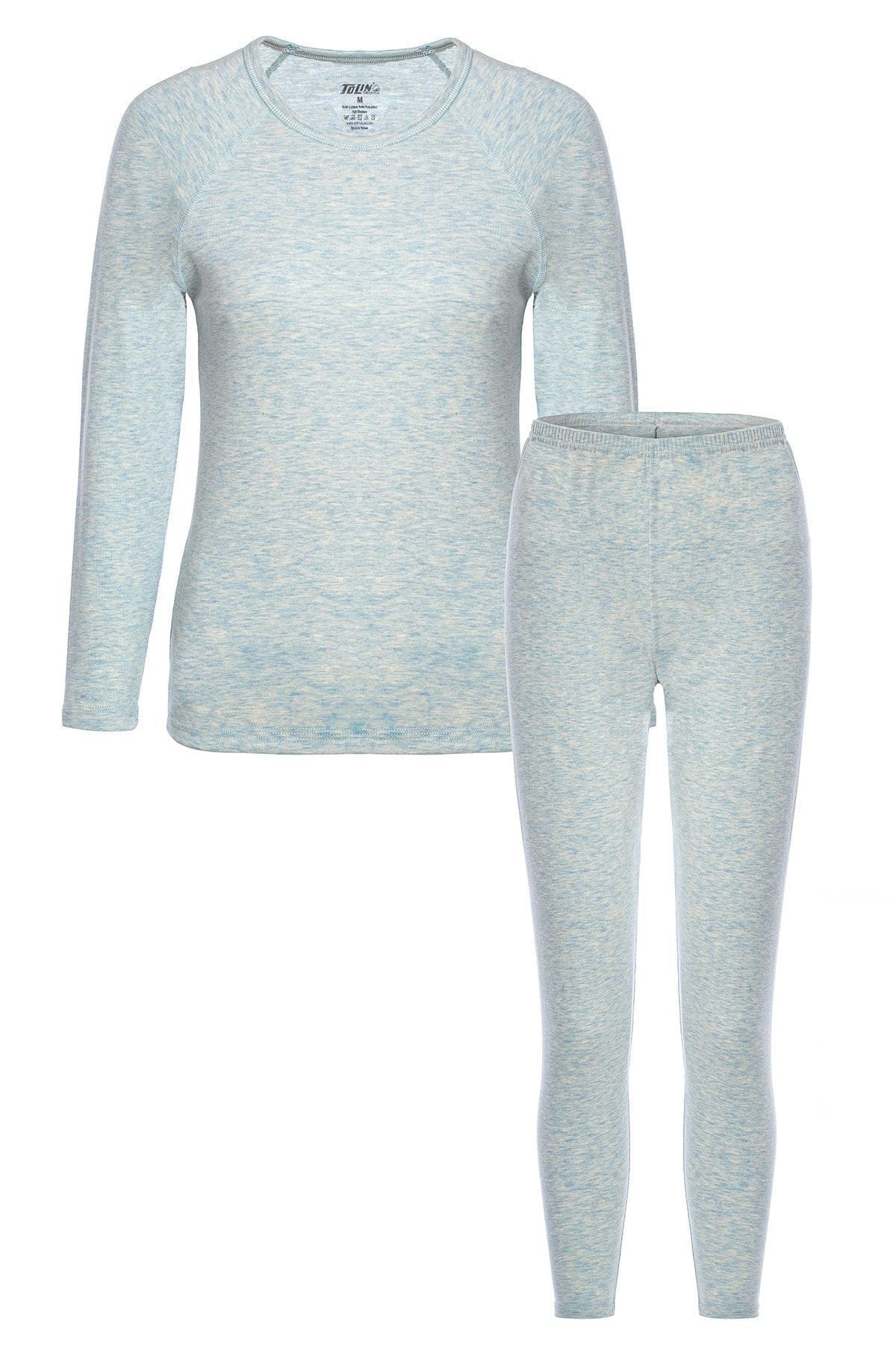 Women's Cotton Elastane Thermal Underwear Set 8290