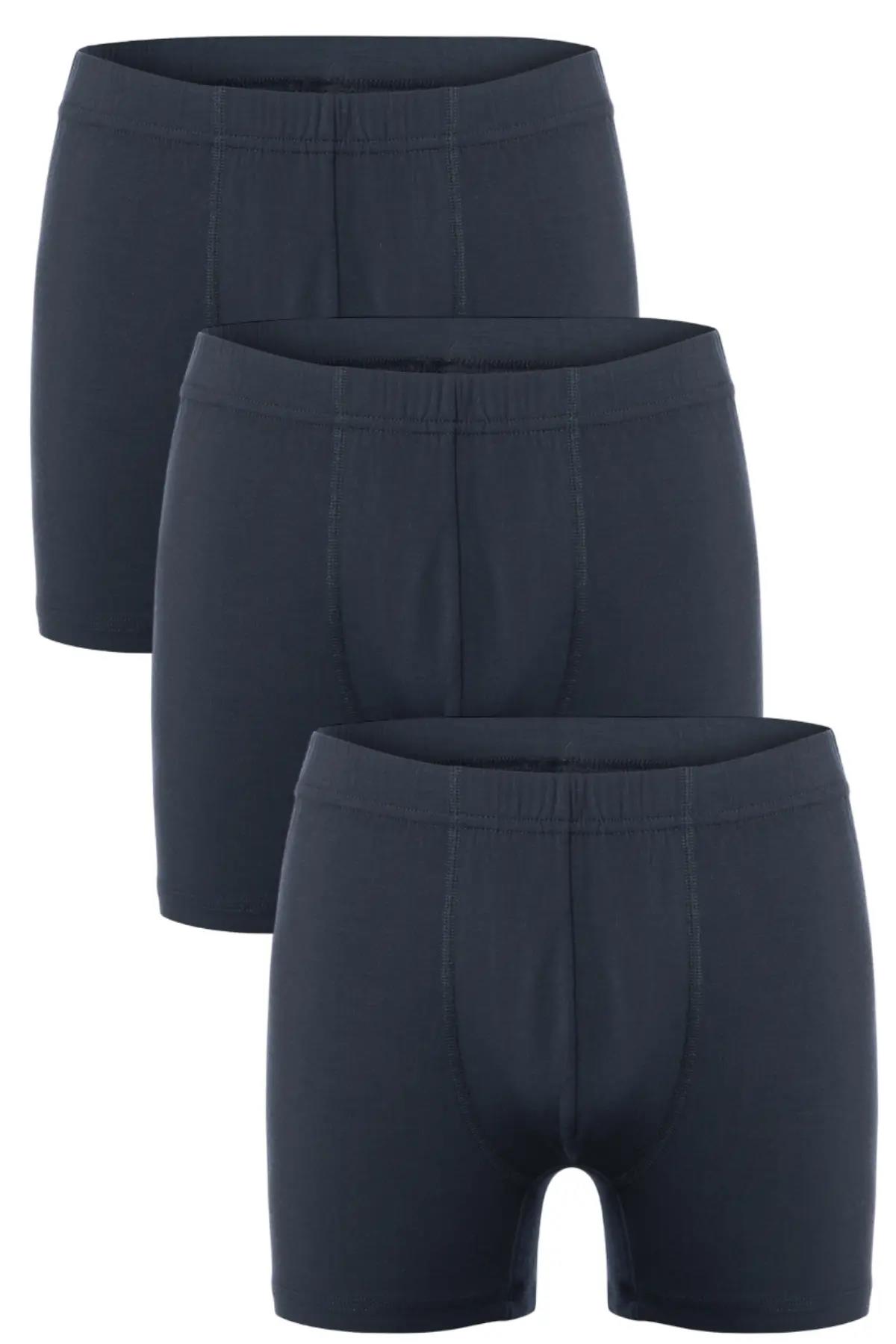 3 lü Erkek Bambu Likralı Esnek Boxer Seti 417