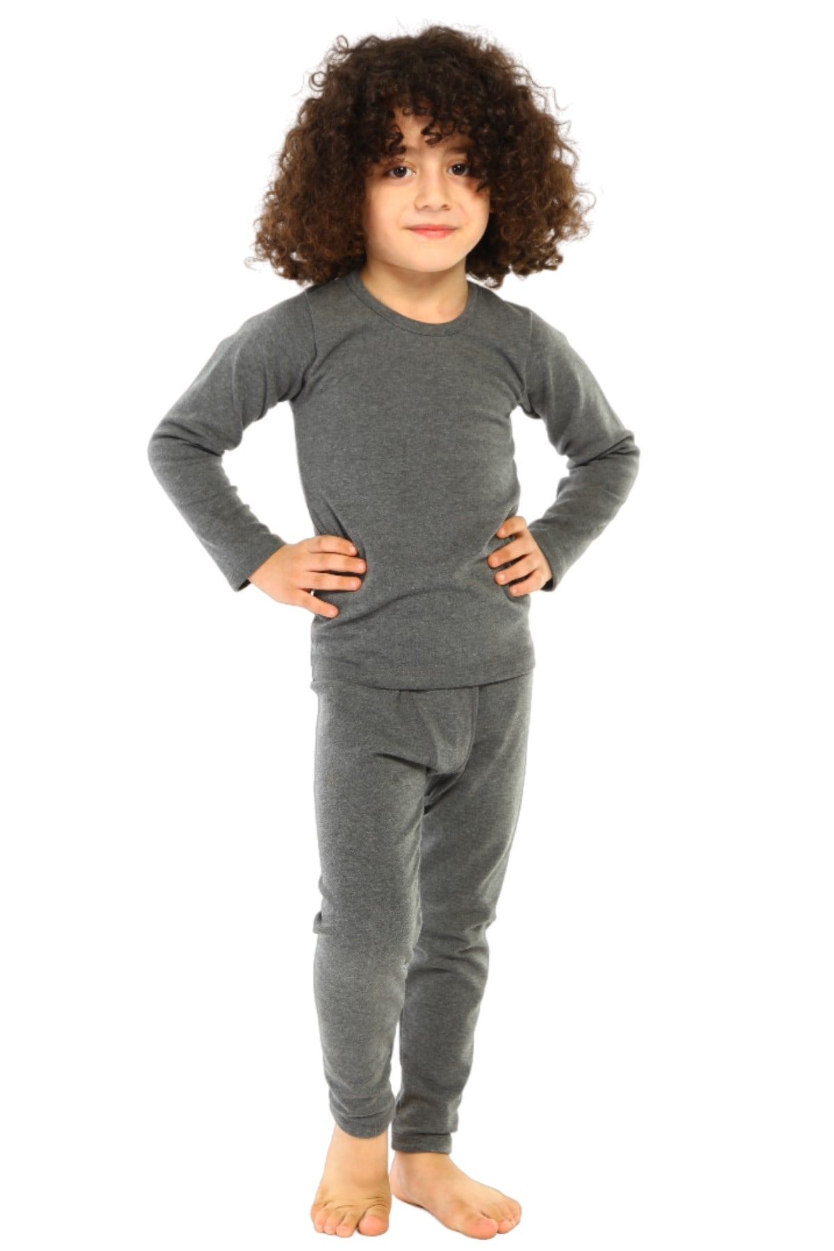 Erkek Çocuk Termal Pamuklu Esnek Renkli İçlik Takım 8390