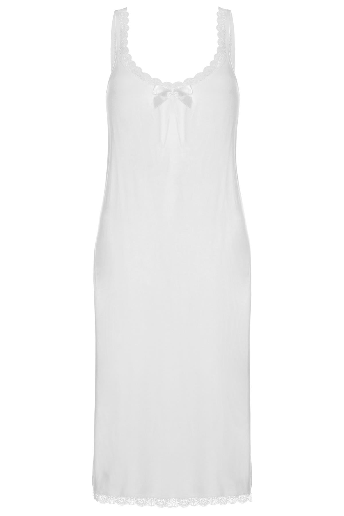 Tolin Bayan Geniş Askılı Viskon Kombinezon Gecelik 1584