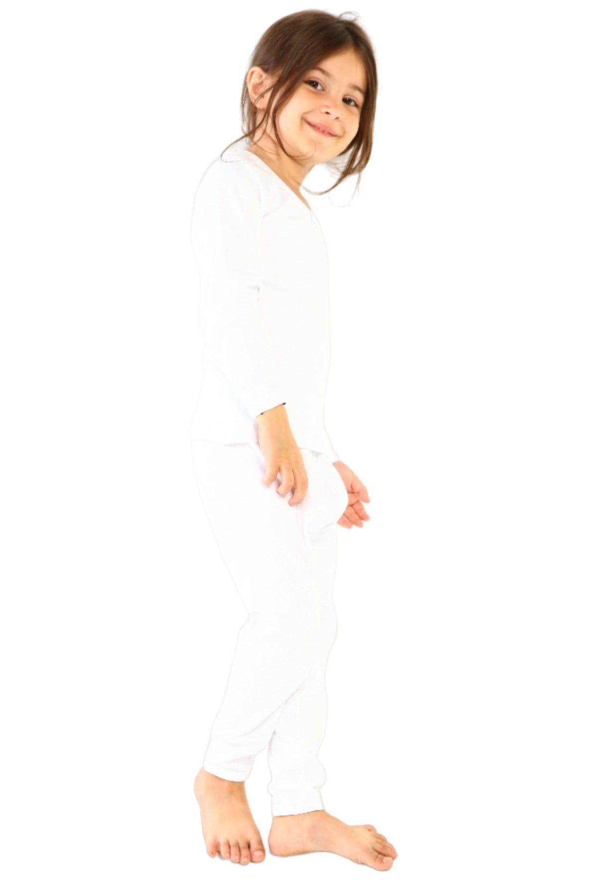 Kız Çocuk Termal Pamuklu Esnek Renkli İçlik Takım 8490