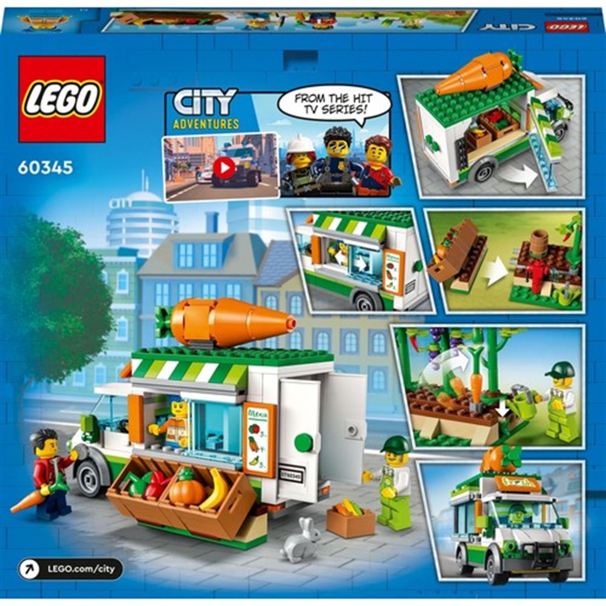 LEGO® City Çiftçi Pazarı Minibüsü 60345 Yapım Seti; 5 Yaş ve Üzeri Çocuklar  Için 3