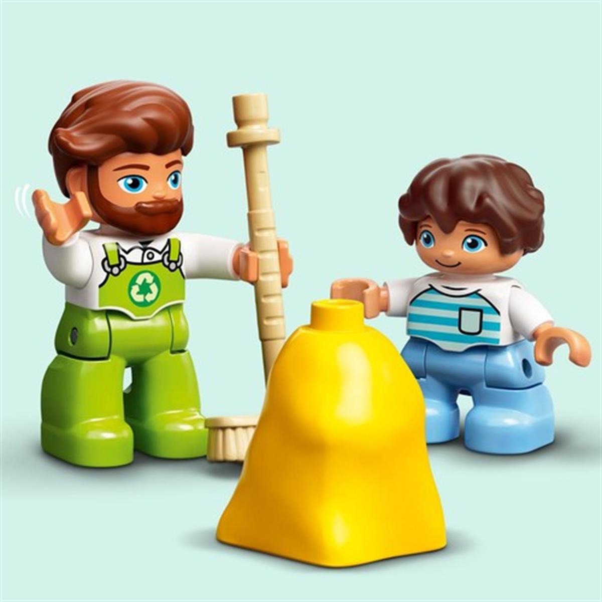 LEGO® Duplo® Kasabası Çöp Kamyonu ve Geri Dönüşüm 10945 Eğitici Yapım  Oyuncağı; Çocuklar İçin