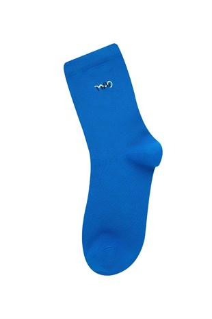 Unisex Soket Çorap 3'lü-Mavi