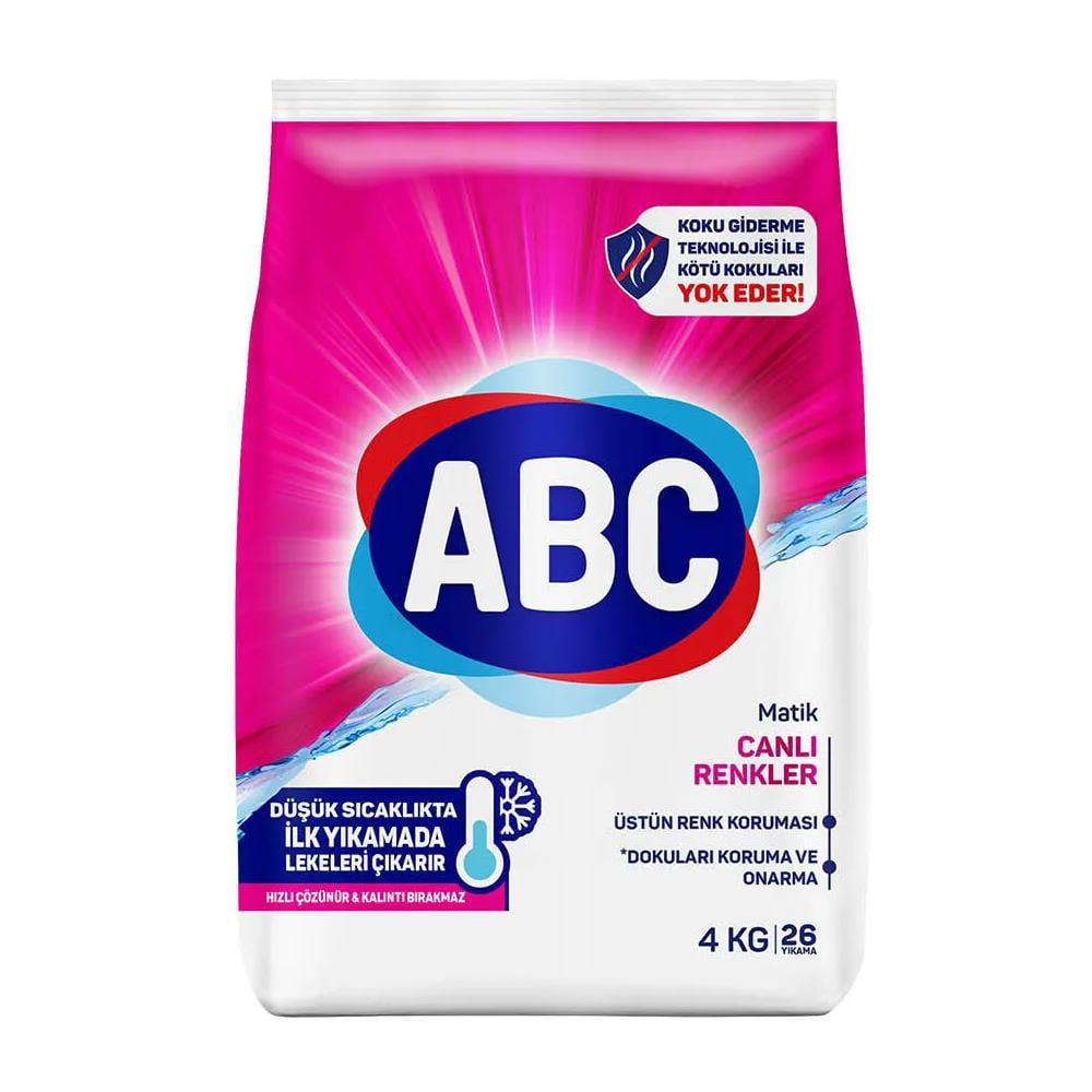 Toz DeterjanAbc Matik Canlı Renkler 4 Kg