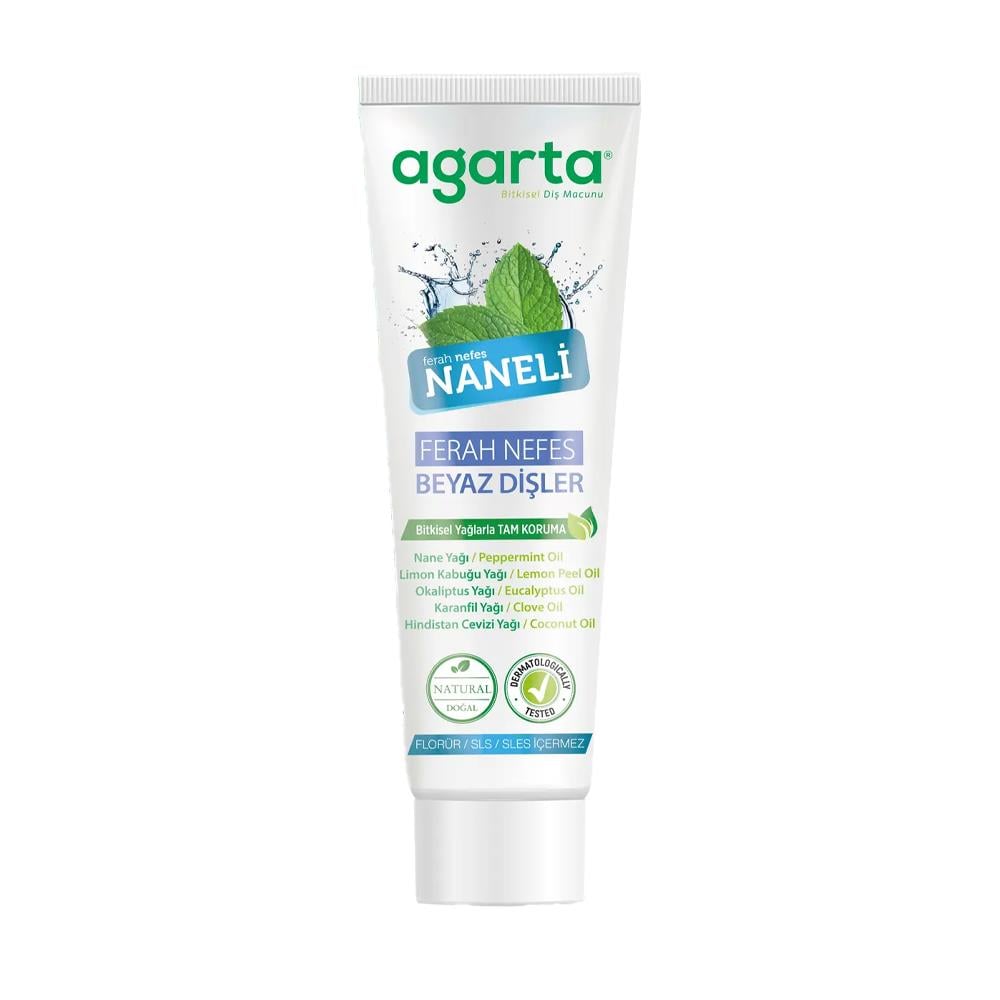Diş MacunuAgarta Doğal Diş Macunu Naneli 100 Ml