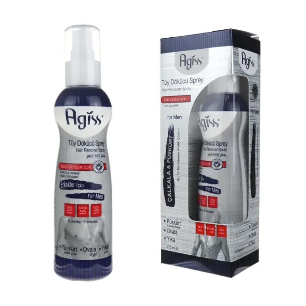 Tüy Dökücü ÜrünlerAgiss Tüy Dökücü Sprey Plastik Tüm Ciltler For Men 175Ml.