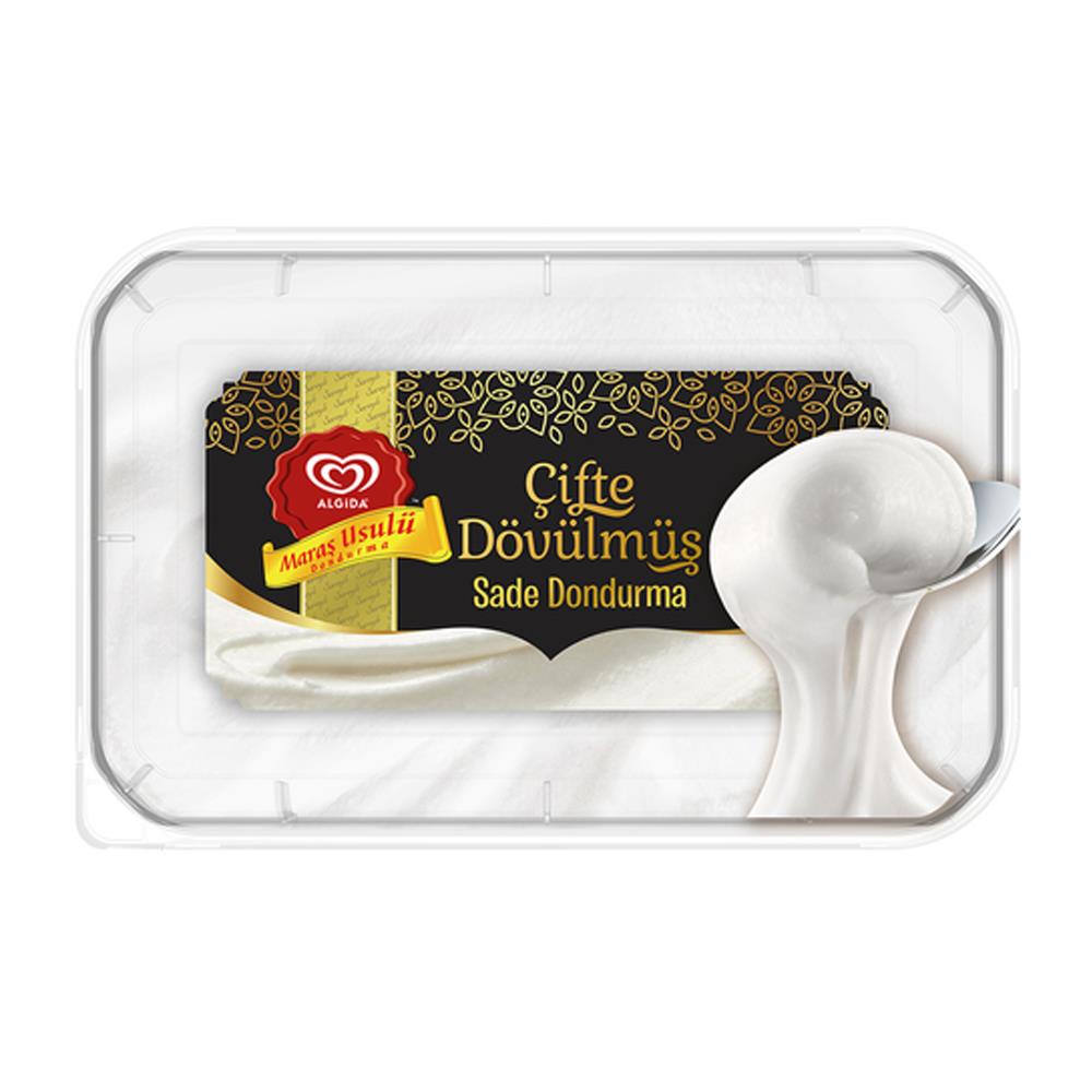 DondurmaAlgida Maraş Usulü Dondurma Sade Çifte Dövülmüş 500 ml