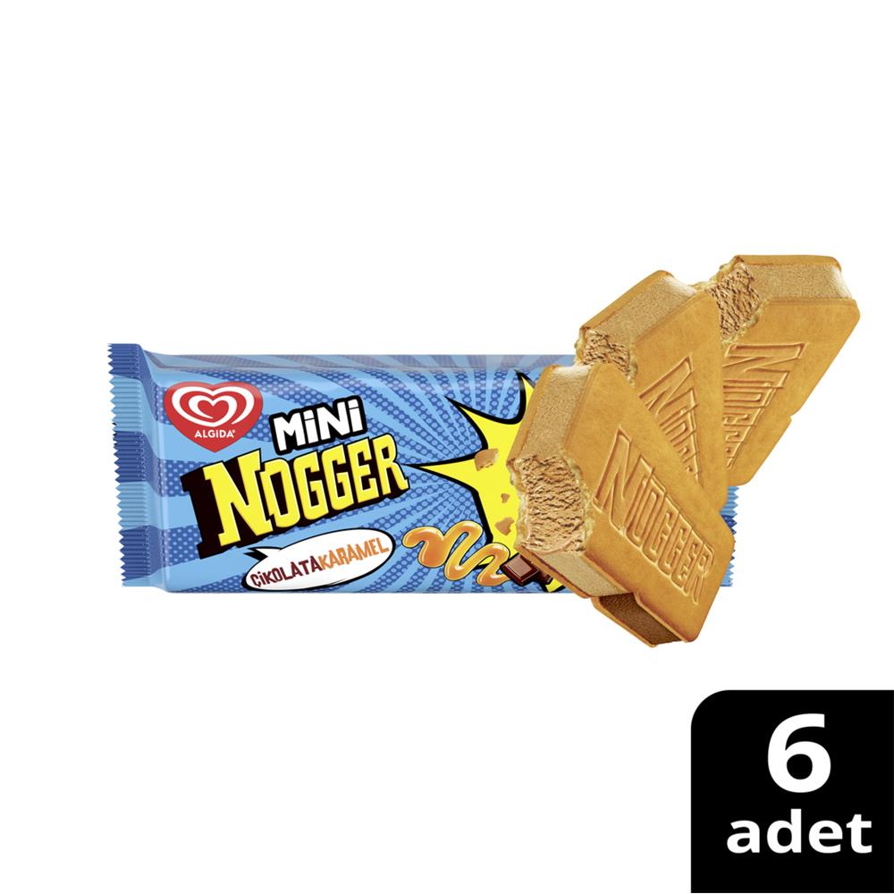 DondurmaAlgida Nogger Mini 6 lı Çikolata Karamel Dondurma