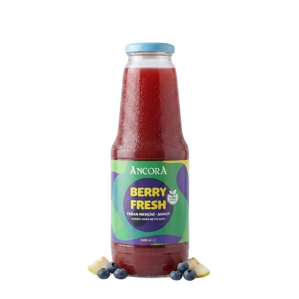 Meyve SuyuAncora Sıkma Berry Fresh Yaban Mersini Armut Suyu 1 L