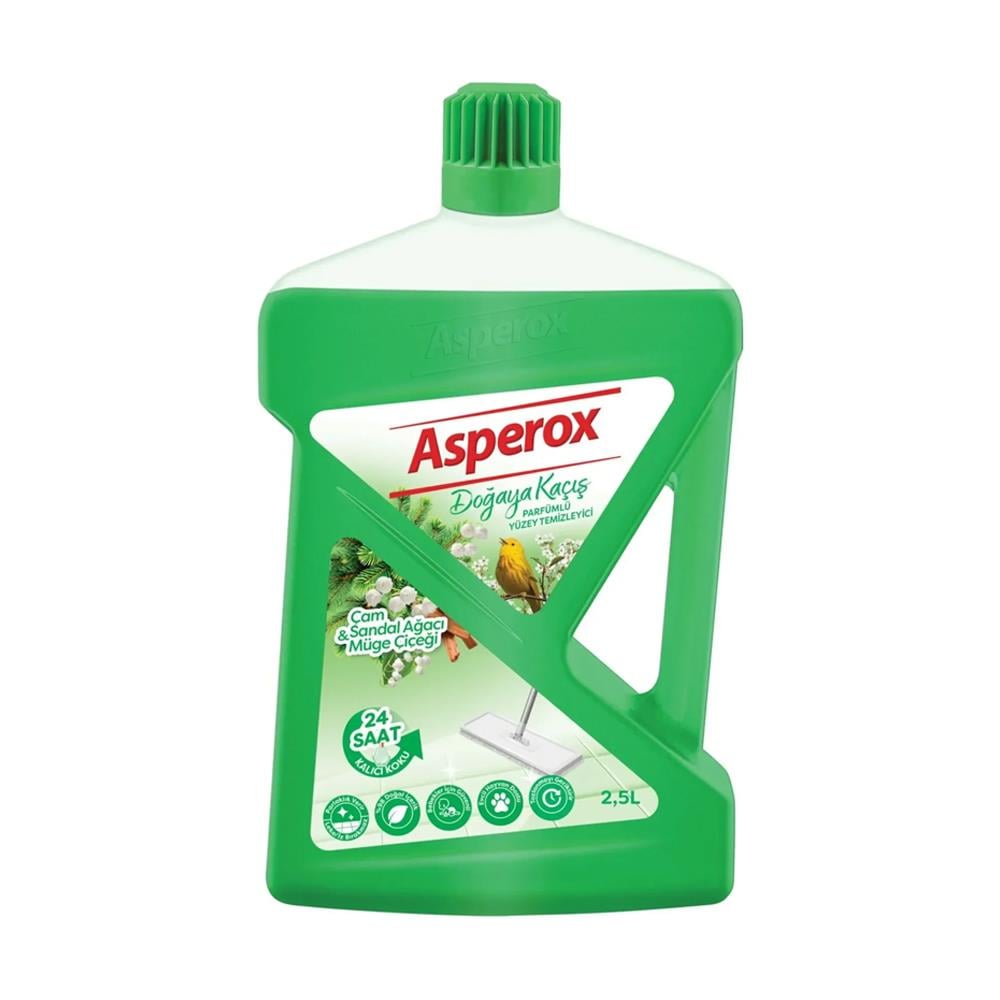 Yüzey TemizleyicilerAsperox Yüzey Temizleyici Parfümlü Çam & Sandal Ağacı & Müge Çiçeği 2.5 Lt