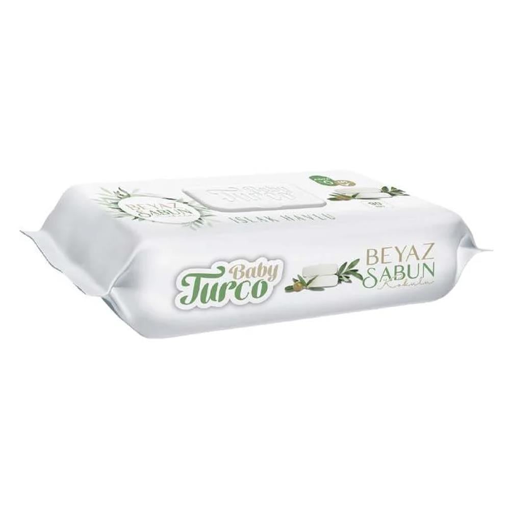 Islak MendilBaby Turco Islak Havlu Beyaz Sabun Kokulu 90 lı
