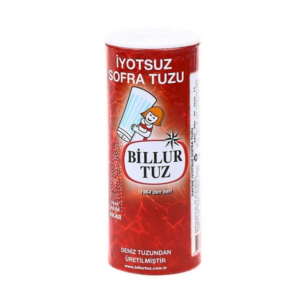 Billur Tuz İyotsuz Sofra Tuzu 250 Gr
