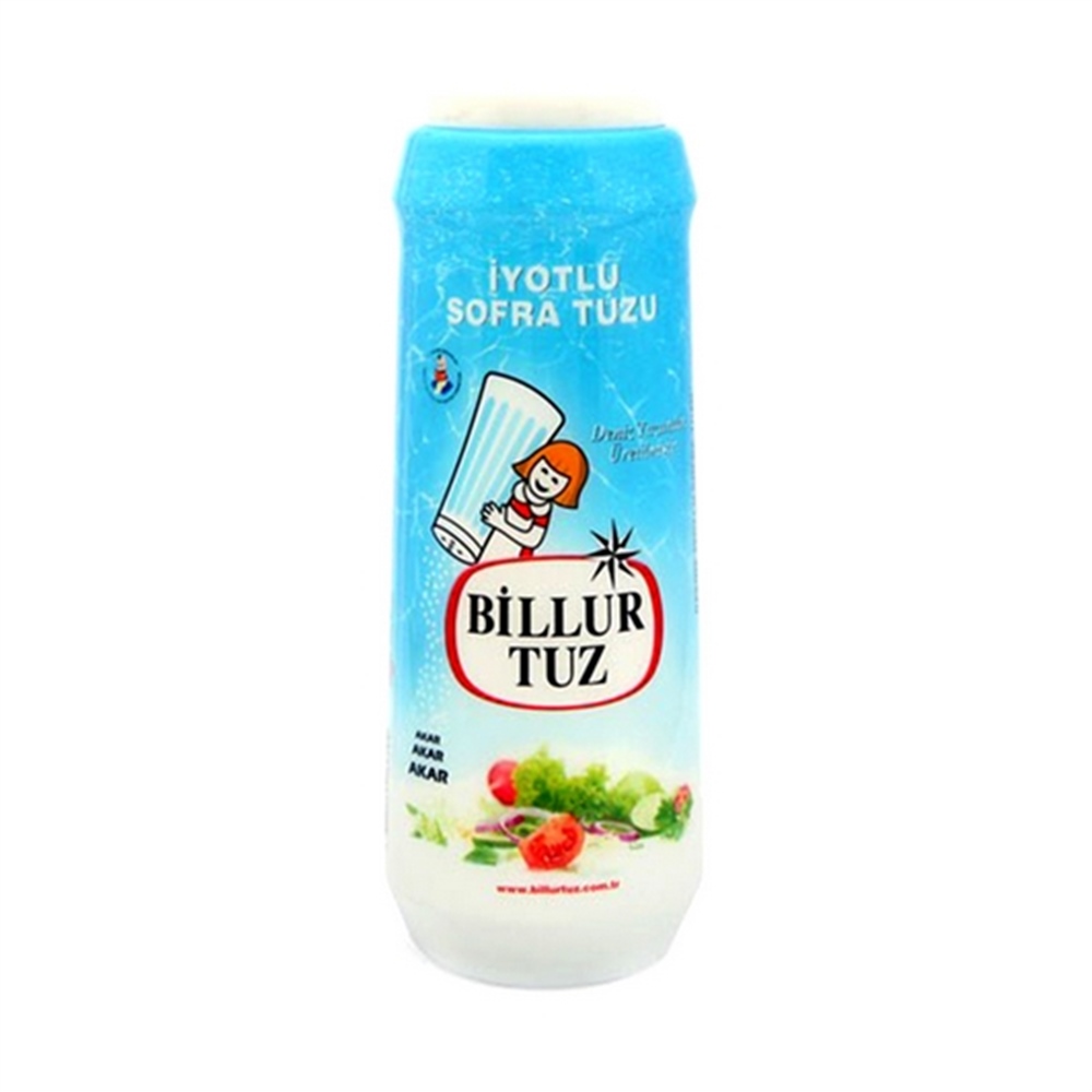 Billur Tuz Plastik Tuzluklu 500 Gr