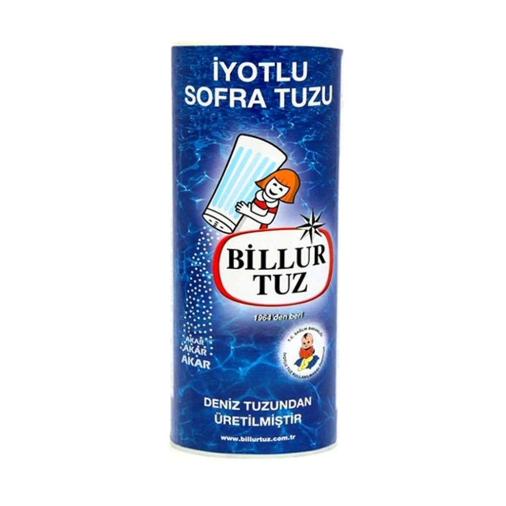 Billur Tuz Tuzluklu Kutu 125 Gr