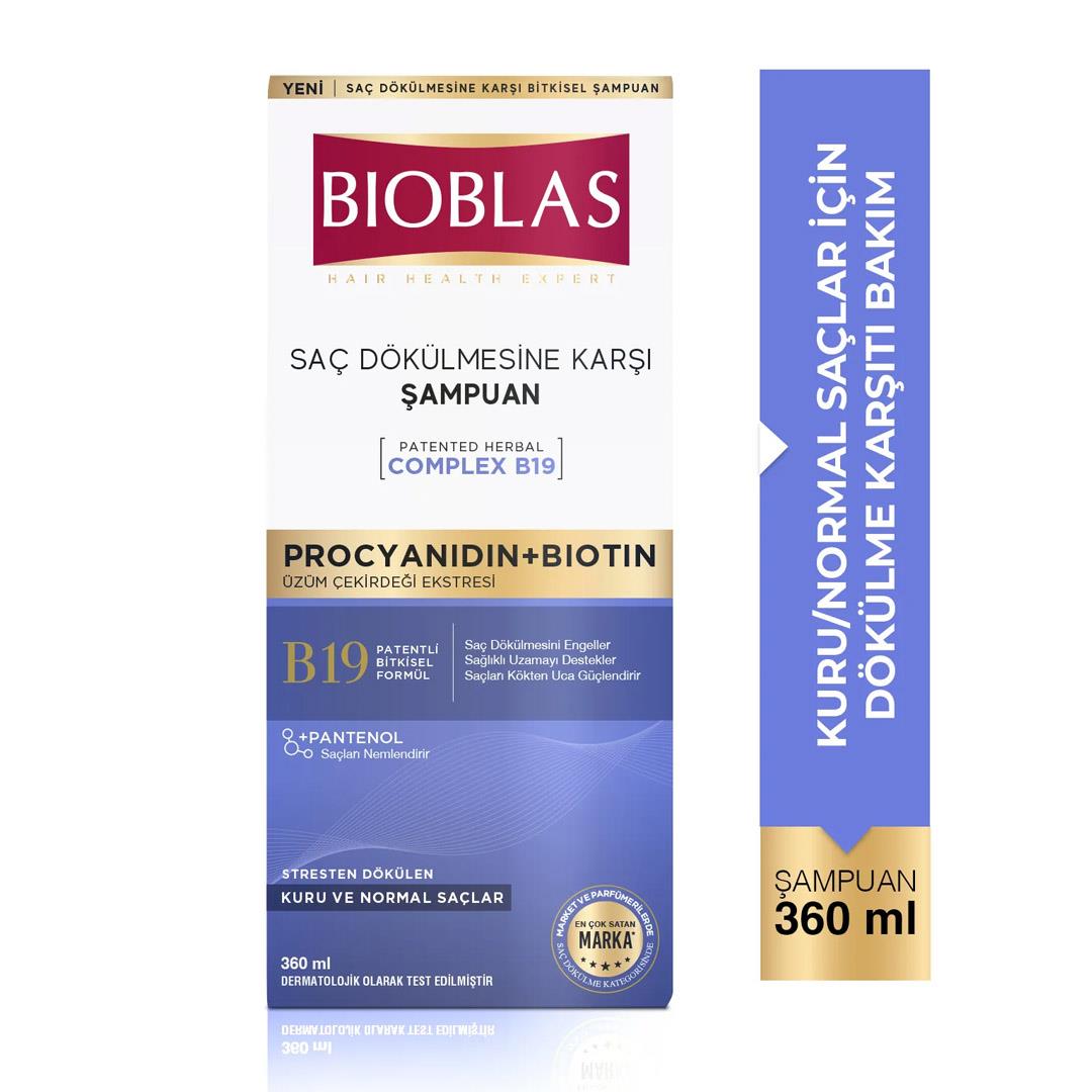 ŞampuanBioblas Şampuan Kuru ve Normal Saçlar 360 Ml
