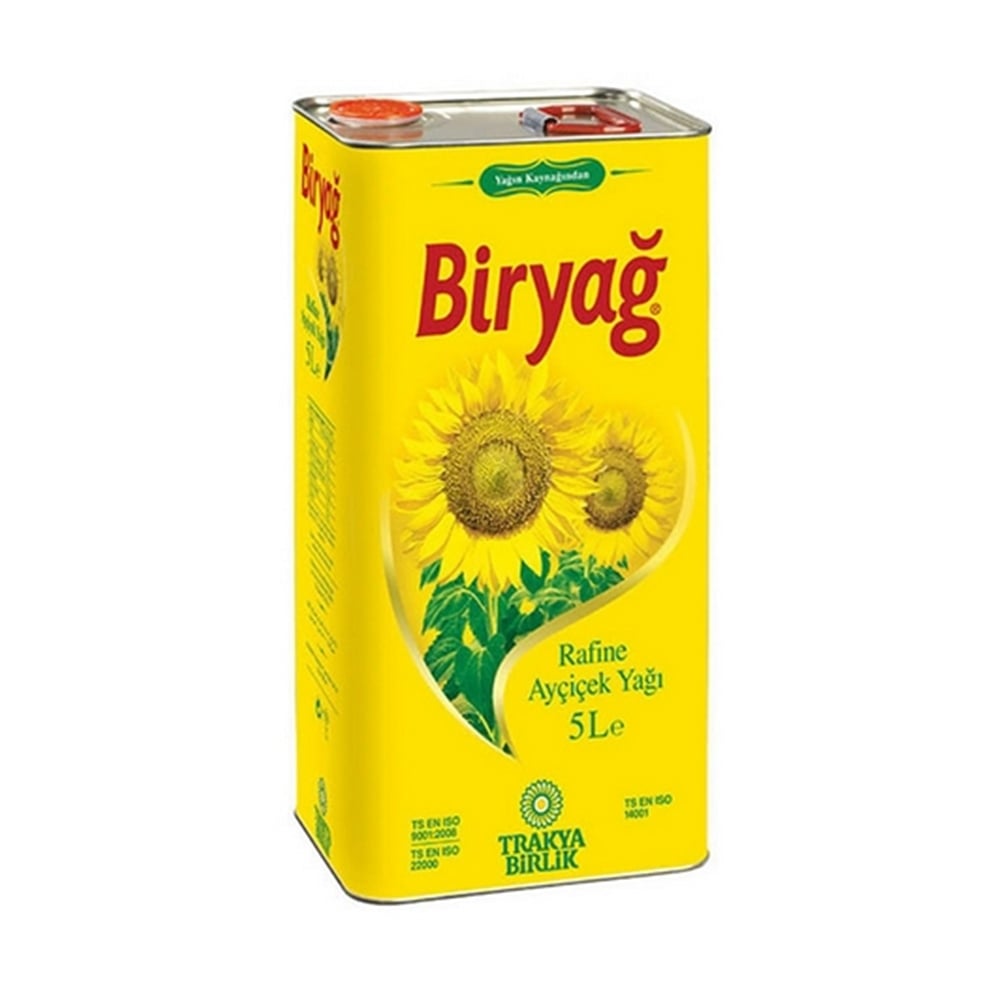 Biryağ Rafine Ayçiçek Yağı 5 Lt