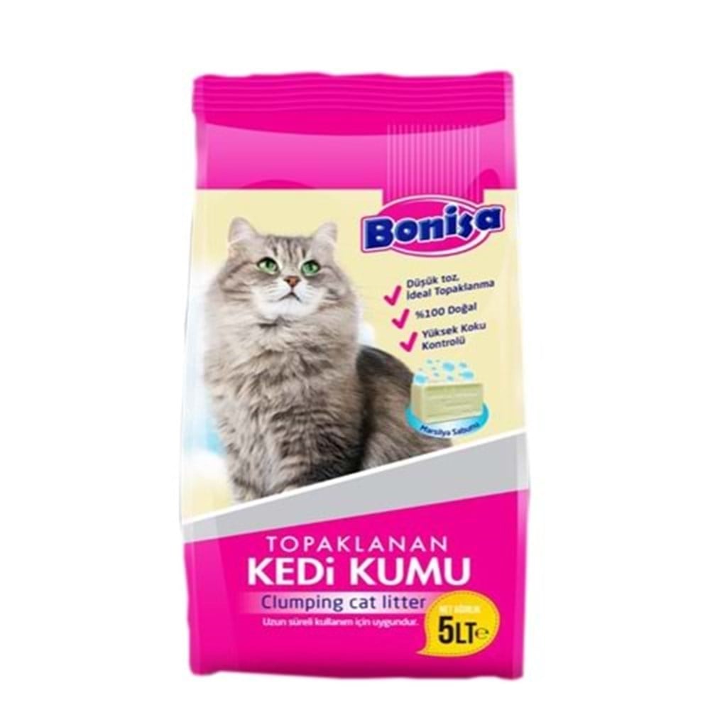 Bonisa Kedi Kumu 5 Lt Topaklanan Sabun Kokulu