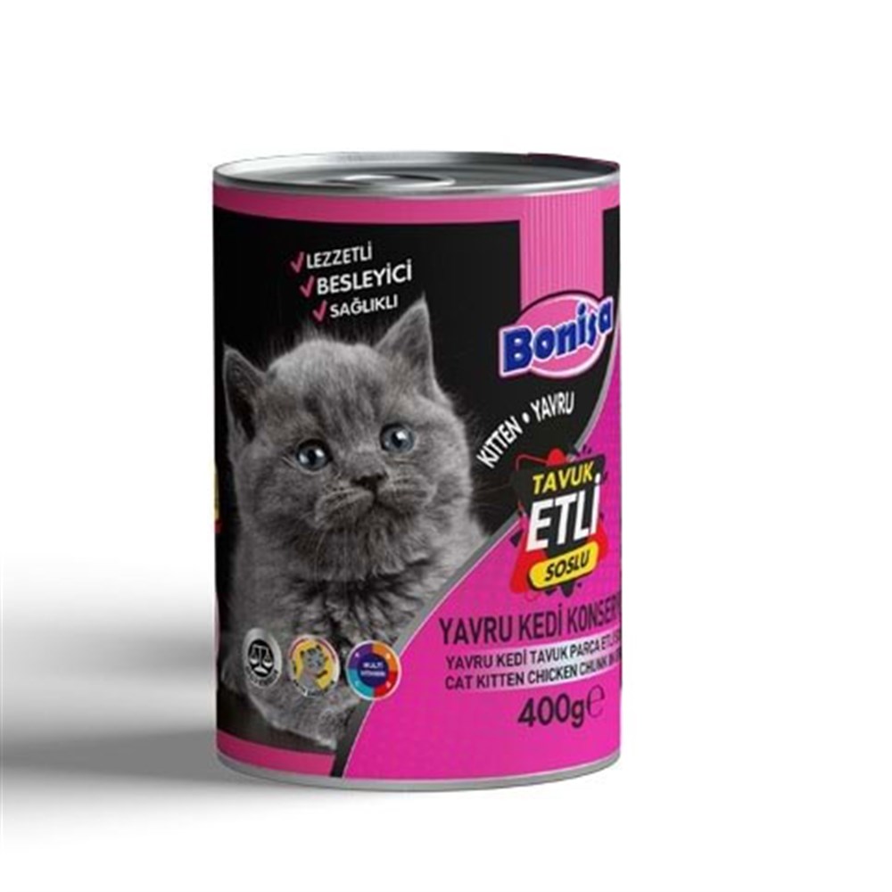 Bonisa Tavuk Etli Yavru Kedi Maması 400gr