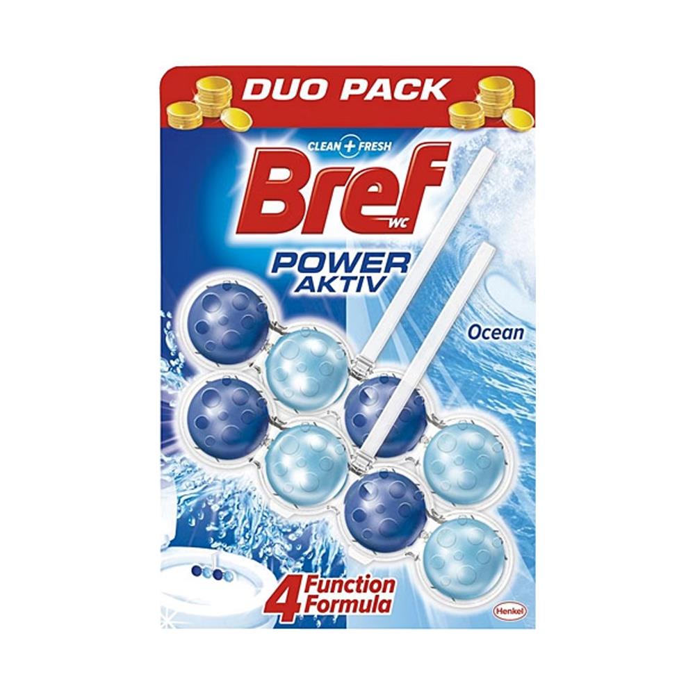 Tuvalet TemizleyicilerBref Power Aktiv Okyanus DuoPack 2x50 gr