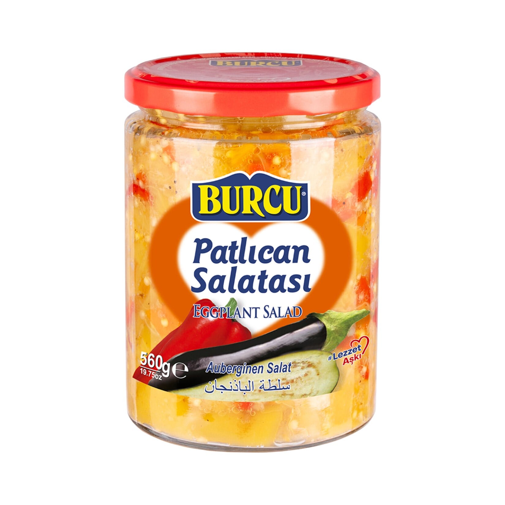 Konserve SebzeBurcu Patlıcan Salatası Cam 560 Gr
