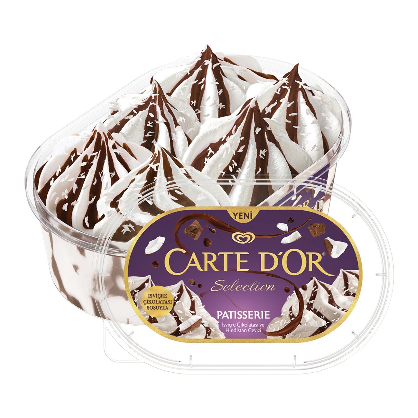 DondurmaCarte Dor Classic Patisserie İsviçre Çikolatası Hindistan Cevizi 800 Ml