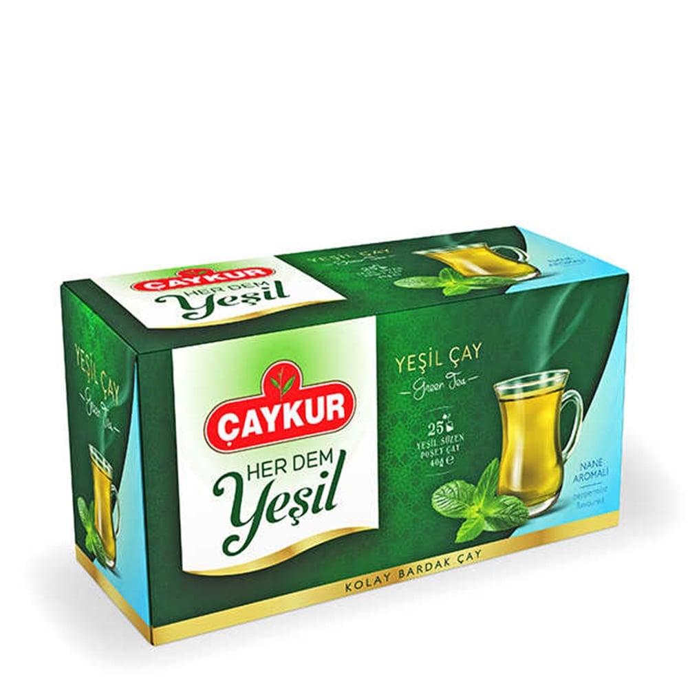 Çaykur Yeşil Çay Naneli 40gr