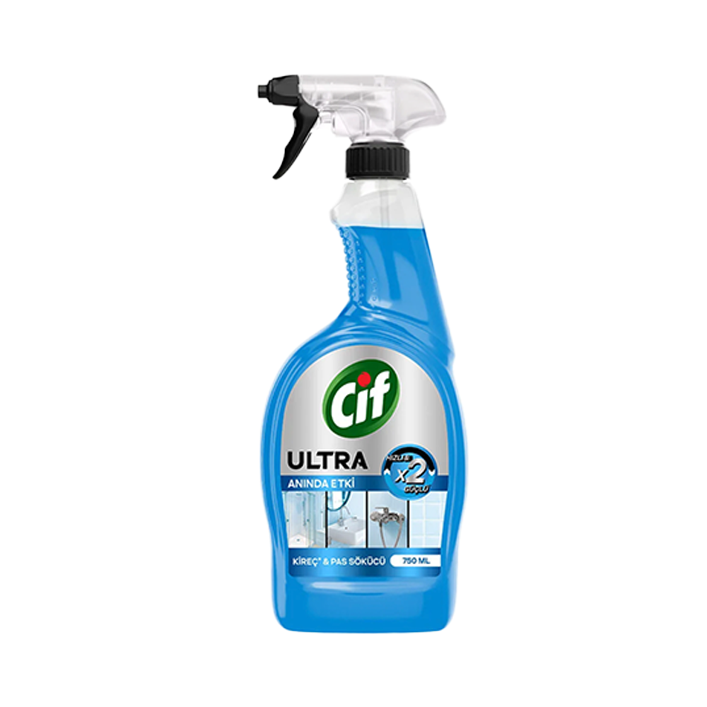 Antibakteriyel ÜrünlerCif Ultra Anında Etki Kir & Yağ Sökücü Sprey 750 ml