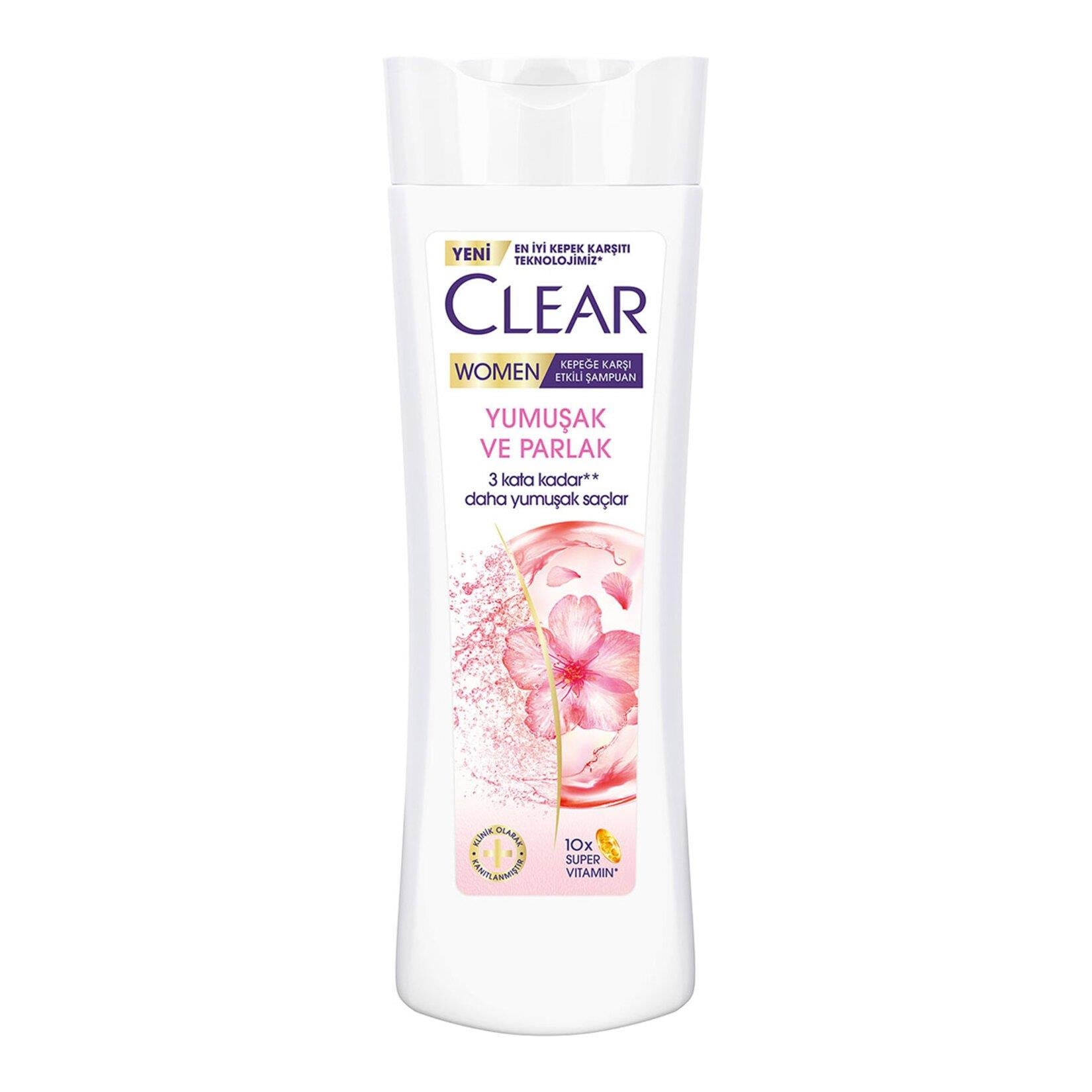 ŞampuanClear Women Saç Bakım Şampuanı Yumuşak ve Parlak 350 ml