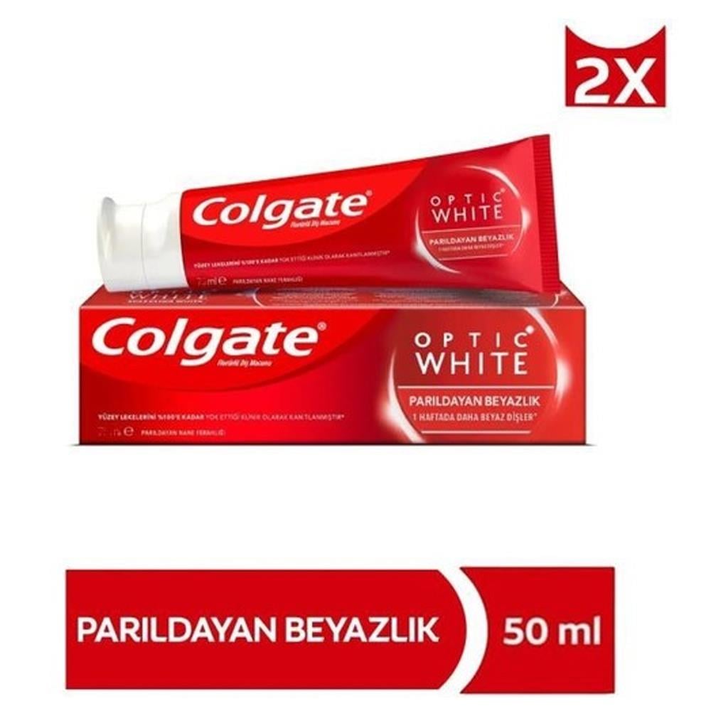 Diş MacunuColgate Diş Macunu Optic White Parıldayan Beyazlık 2*50 ml