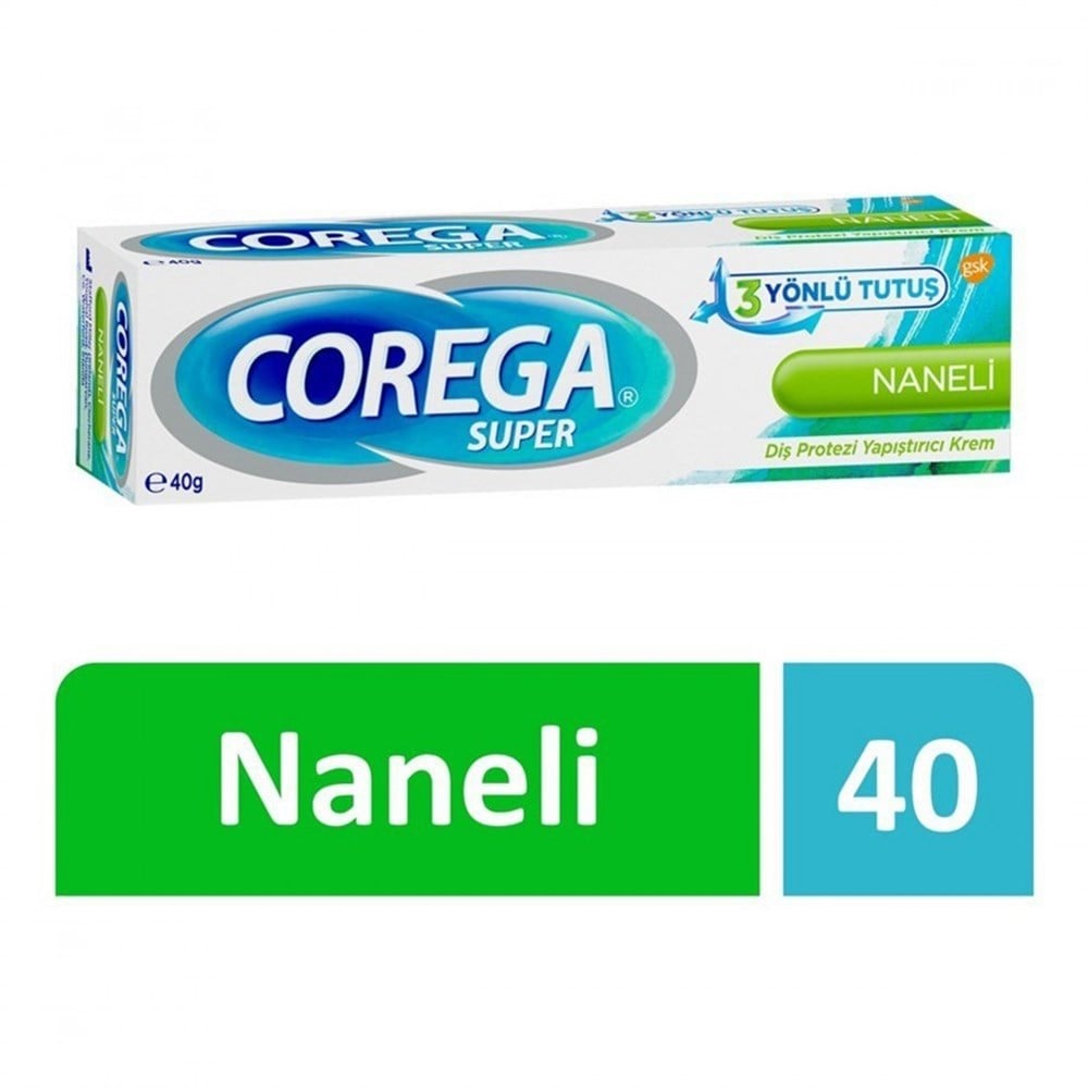 Corega Diş Protezi Yapıştırıcı Krem 40 gr Naneli