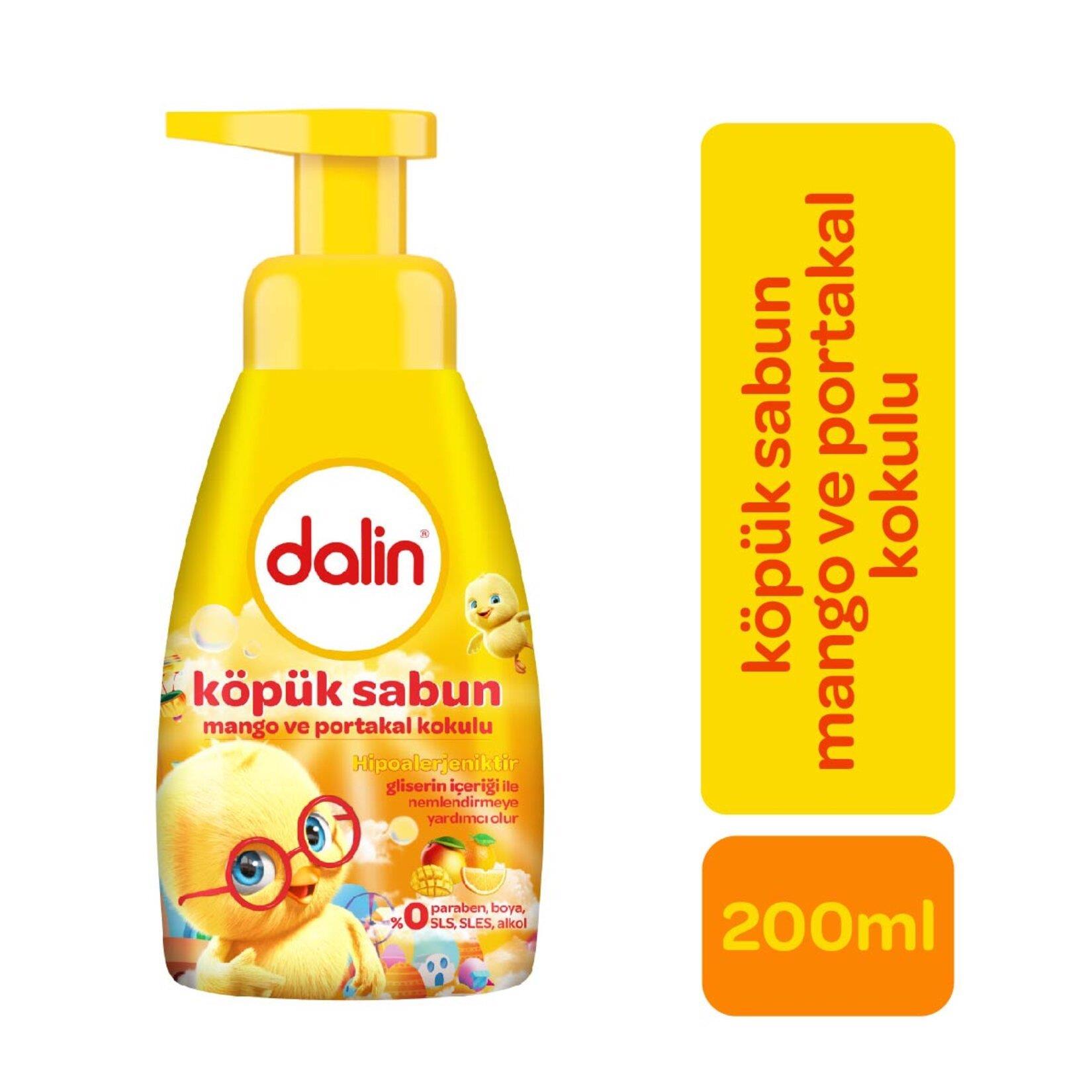 Katı, Sıvı SabunDalin Köpük Sabun Mango ve Portakal 200 ml