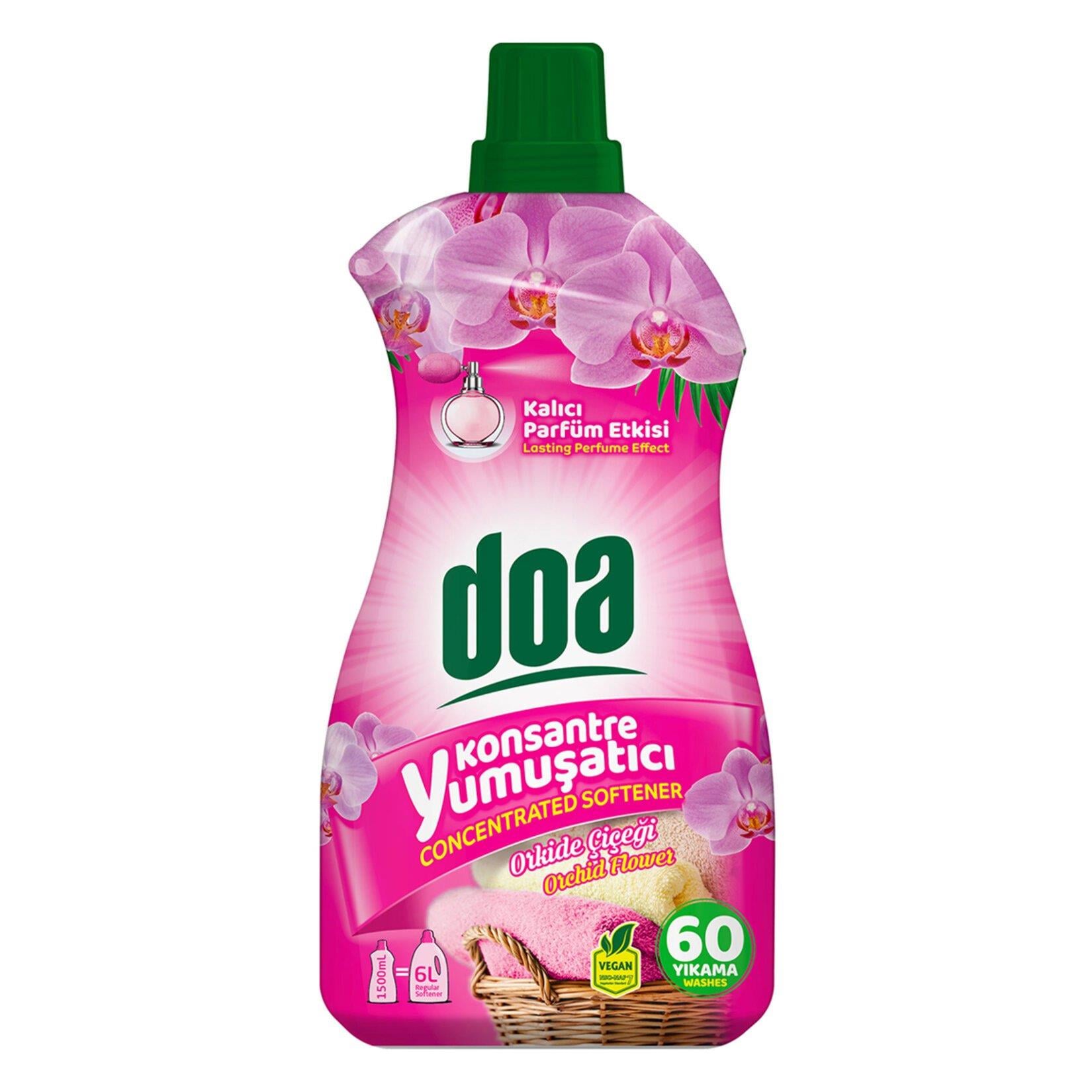 Konsantre YumuşatıcılarDoa Konsantre Yumuşatıcı Orkide Çiçeği 60 Yıkama 1500 ml