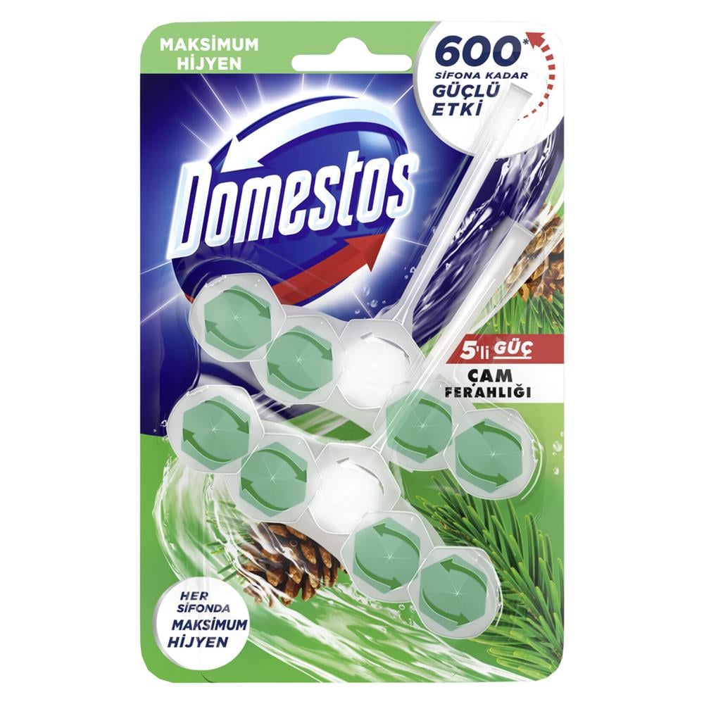 Domestos Wc Blok 5 Li Güç Çam Ferahlığı 2*50 Gr