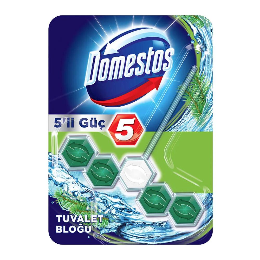 Domestos Wc Temizleyici Blok 5 Li Güç Çam Ferahlığı