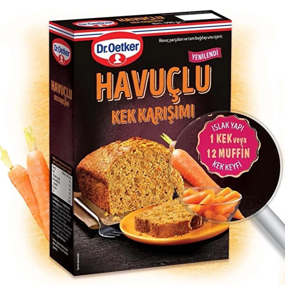 Pasta ve Un KarışımlarıDr.Oetker Havuçlu Kek Karışımı 496 Gr