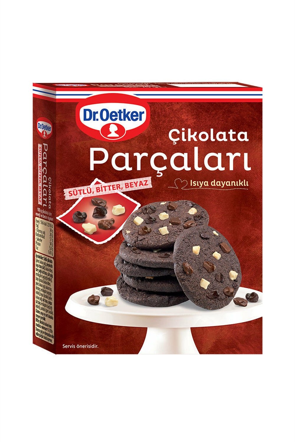 Dr. Oetker Çikolata Parçaları 70 Gr Sütlü Bitter Beyaz